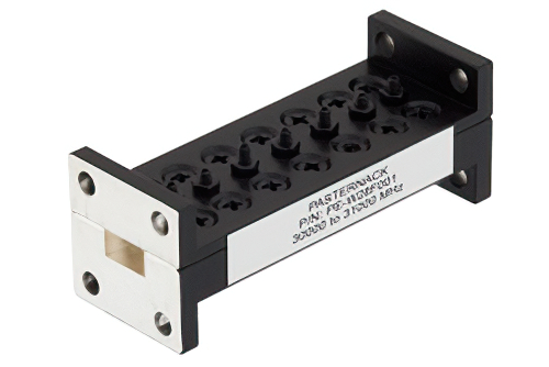 WR-28 導波管バンドパスフィルタ、フランジ、通過帯域 30 GHz 〜 31 GHz