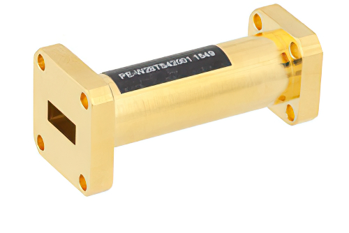 WR-28 〜 WR-42 導波管トランジション 2 インチ長、UG-599/U 方形 フランジ 〜  UG-595/U 方形 フランジ