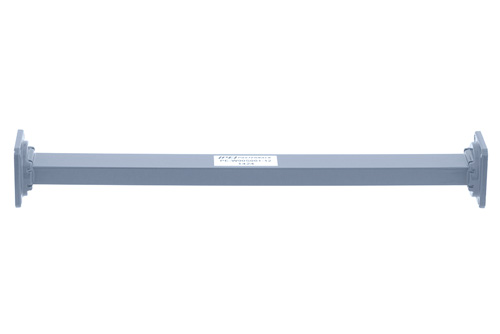 WR-90 商用グレード 直管導波管セクション 12 インチ長、UG-39/U フランジ、動作範囲 8.2 GHz 〜 12.4 GHz