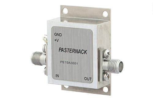 1 W Psat、110 MHz  〜 10 GHz、中電力広帯域増幅器、10 dB ゲイン、38 dBm IP3、6.5 dB NF、SMA