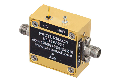 12 dBm P1dB、30 MHz  〜 40 GHz、中電力広帯域増幅器、25 dB ゲイン、6 dB NF、2.92mm