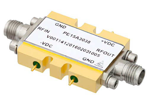 18 dBm P1dB、2 GHz  〜 35 GHz、中電力広帯域増幅器、12 dB ゲイン、2.92mm