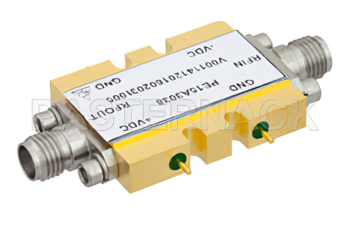 18 dBm P1dB、2 GHz  〜 35 GHz、中電力広帯域増幅器、12 dB ゲイン、2.92mm