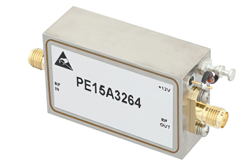 600 mW Psat、800 MHz  〜 5.5 GHz、中電力広帯域増幅器、20 dB ゲイン、34 dBm IP3、SMA