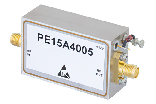 1 W P1dB、2 GHz  〜 6 GHz、中電力広帯域増幅器、33 dB ゲイン、39 dBm IP3、5 dB NF、SMA