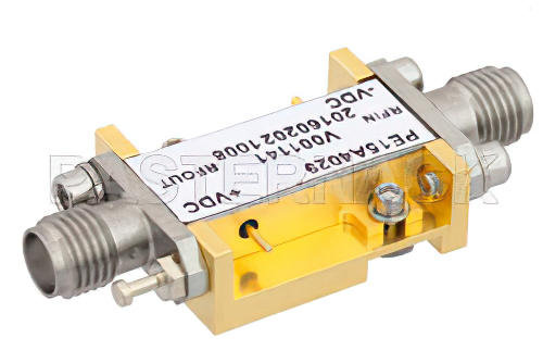 23 dBm P1dB、10 MHz  〜 20 GHz、中電力広帯域増幅器、13 dB ゲイン、3 dB NF、SMA