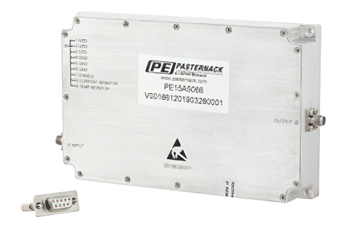 43 dB ゲイン、20 W Psat、2 GHz 〜 6 GHz、ハイパワー GaN 増幅器、SMA、Class AB