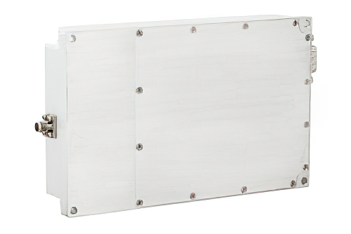 43 dB ゲイン、20 W Psat、2 GHz 〜 6 GHz、ハイパワー GaN 増幅器、SMA、Class AB