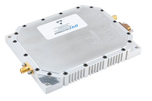 20 Watt GaN Power Amplifier, 4400 MHz to 4900 MHz, Class AB, C-Band, 30% Efficiency, 28V, SMA