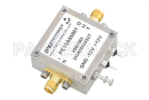 11 dBm P1dB、DC 〜 1.5 GHz、DC結合増幅器、14 dB ゲイン、25 dBm IP3、SMA