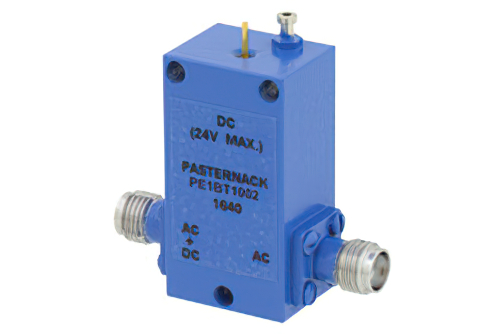 0.1 MHz 〜 18 GHz SMA バイアスティ 最大 750 mA、24 VDC