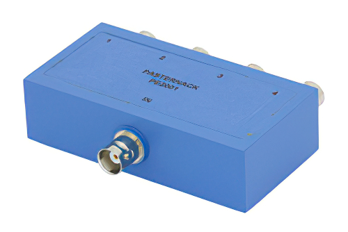 50 Ω、BNC 電力4分配器、2 MHz 〜 500 MHz、定格 1 W