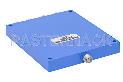 50 Ω、SMA ウィルキンソン電力4分配器、500 MHz 〜 1 GHz、定格 30 W