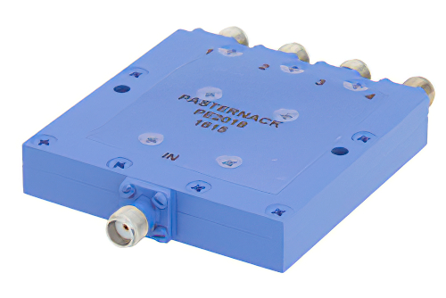 50 Ω、SMA 電力4分配器、4 GHz 〜 8 GHz、定格 10 W