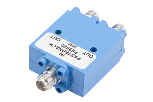 50 Ω、SMA ウィルキンソン電力2分配器、7 GHz 〜 12.4 GHz、定格 10 W
