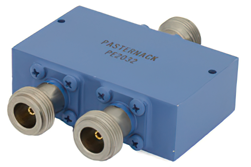 50 Ω、N 電力2分配器、500 MHz 〜 1 GHz、定格 10 W