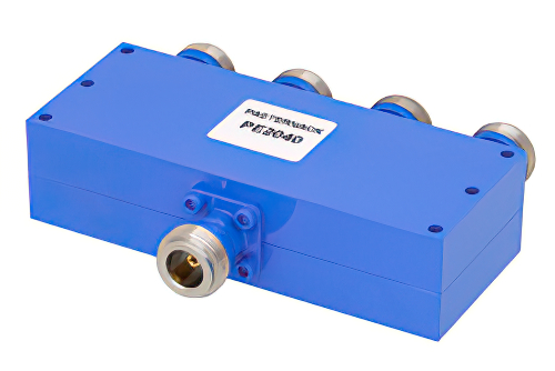 50 Ω、N 電力4分配器、2 GHz 〜 4 GHz、定格 30 W