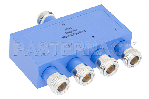50 Ω、N 電力4分配器、2 MHz 〜 500 MHz、定格 1 W