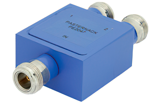 50 Ω、N 電力2分配器、10 MHz 〜 1 GHz、定格 1 W