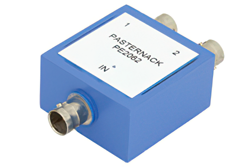 75 Ω、BNC 電力2分配器、10 MHz 〜 1 GHz、定格 1 W