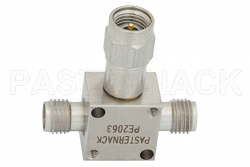 50 Ω、2.92mm 抵抗性電力2分配器、DC 〜 12.4 GHz、定格 1 W