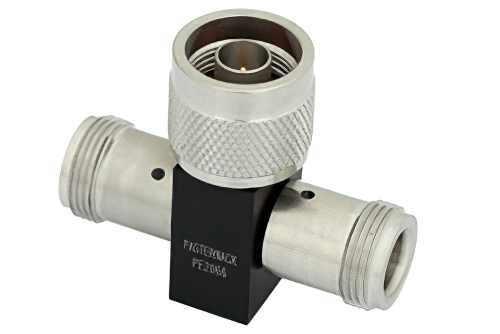 50 Ω、N 抵抗性電力2分配器、DC 〜 18 GHz、定格 1 W