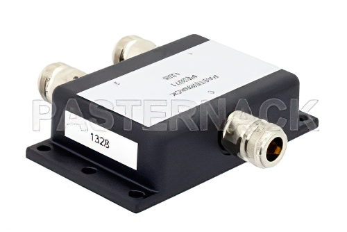 50 Ω、N 電力2分配器、800 MHz 〜 2.5 GHz、定格 50 W