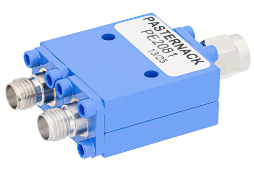 50 Ω、SMA 電力2分配器、7 GHz 〜 12.4 GHz、定格 10 W