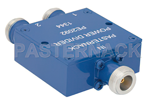 50 Ω、N ウィルキンソン電力2分配器、690 MHz 〜 2.7 GHz、定格 10 W