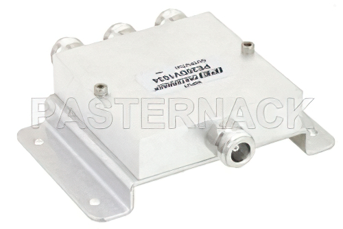 50 Ω、N ウィルキンソン電力3分配器、698 MHz 〜 2.7 GHz、定格 30 W