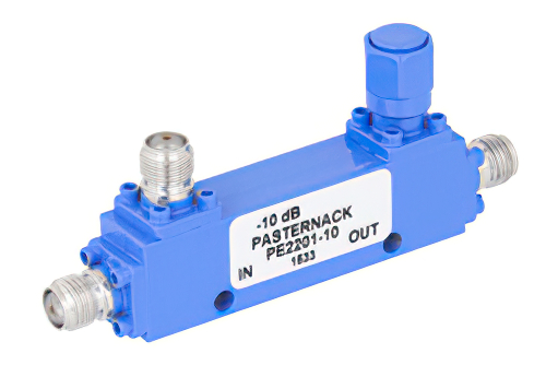 方向性 10 dB SMA 結合器、最大 2 GHz、最大定格 50 W