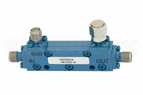 方向性 6 dB SMA 結合器、最大 2 GHz、最大定格 50 W