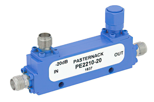 方向性 20 dB SMA 結合器、最大 8 GHz、最大定格 50 W