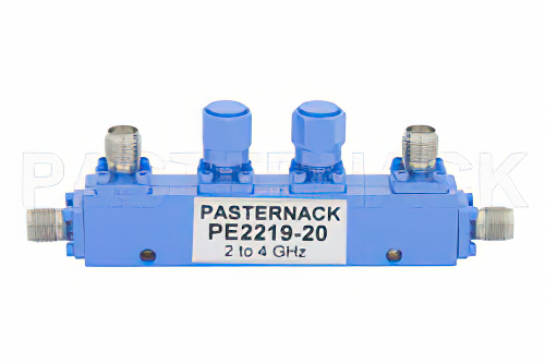 双方向性 20 dB SMA 結合器、最大 4 GHz、最大定格 50 W