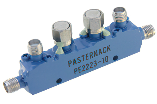 双方向性 10 dB SMA 結合器、最大 16 GHz、最大定格 10 W