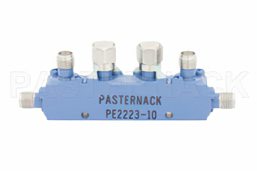 双方向性 10 dB SMA 結合器、最大 16 GHz、最大定格 10 W