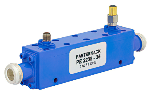 方向性 35 dB N 結合器、1 GHz ～ 11 GHz、最大定格 600 W