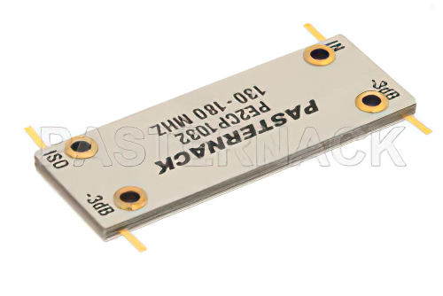 90 度ドロップイン ハイブリッドカプラ、130 MHz 〜 180 MHz 最大 200 W