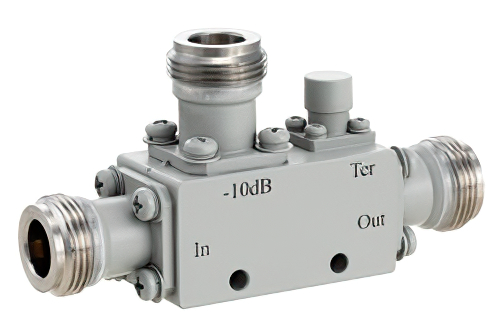 方向性 10 dB N 結合器、4 GHz 〜 18 GHz 最大 50 W