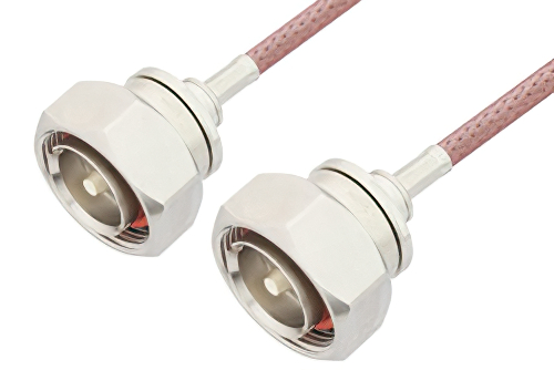 7/16 DIN オス 〜 7/16 DIN オス ケーブル、RG142 同軸