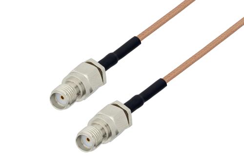 SMA メス 〜 SMA メス ケーブル、RG178 同軸、熱収縮チューブ