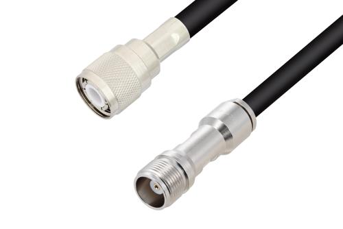 HN メス 〜 HN オス ケーブル、RG214 同軸、鉛フリーはんだ