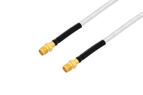 SMA メス 〜 SMA メス ケーブル、PE-SR402FL 同軸、熱収縮チューブ
