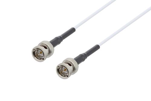 75 Ω BNC オス 〜 75 Ω BNC オス ケーブル、75 Ω RG187 同軸 、熱収縮チューブ付
