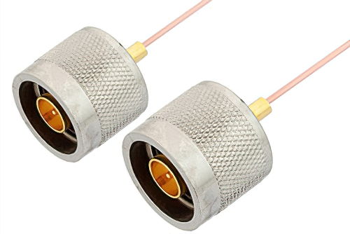 N オス 〜 N オス ケーブル、PE-047SR 同軸、鉛フリーはんだ