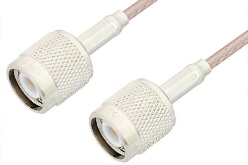 TNC オス 〜 TNC オス ケーブル、75 Ω RG179 同軸、鉛フリーはんだ