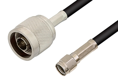 逆極性 SMA オス 〜 N オス ケーブル、RG58 同軸