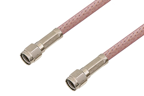 逆極性 SMA オス 〜 逆極性 SMA オス ケーブル、RG142 同軸、鉛フリーはんだ