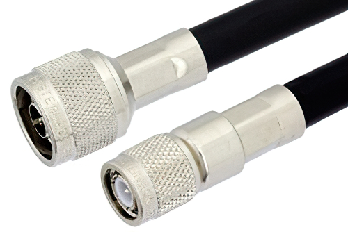 N オス 〜 TNC オス ケーブル、PE-C400 同軸