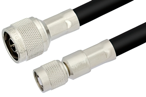 N オス 〜 逆極性 TNC オス ケーブル、PE-C400 同軸